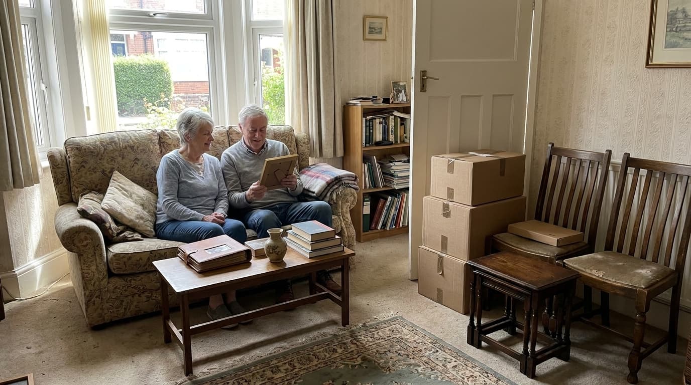A house clearance under way in Chalk Farm