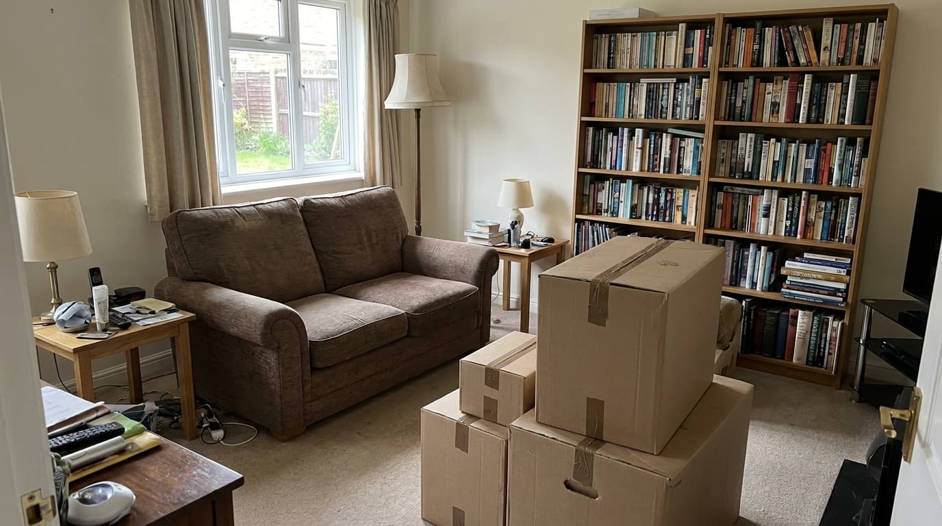 A house clearance under way in Kingsbury