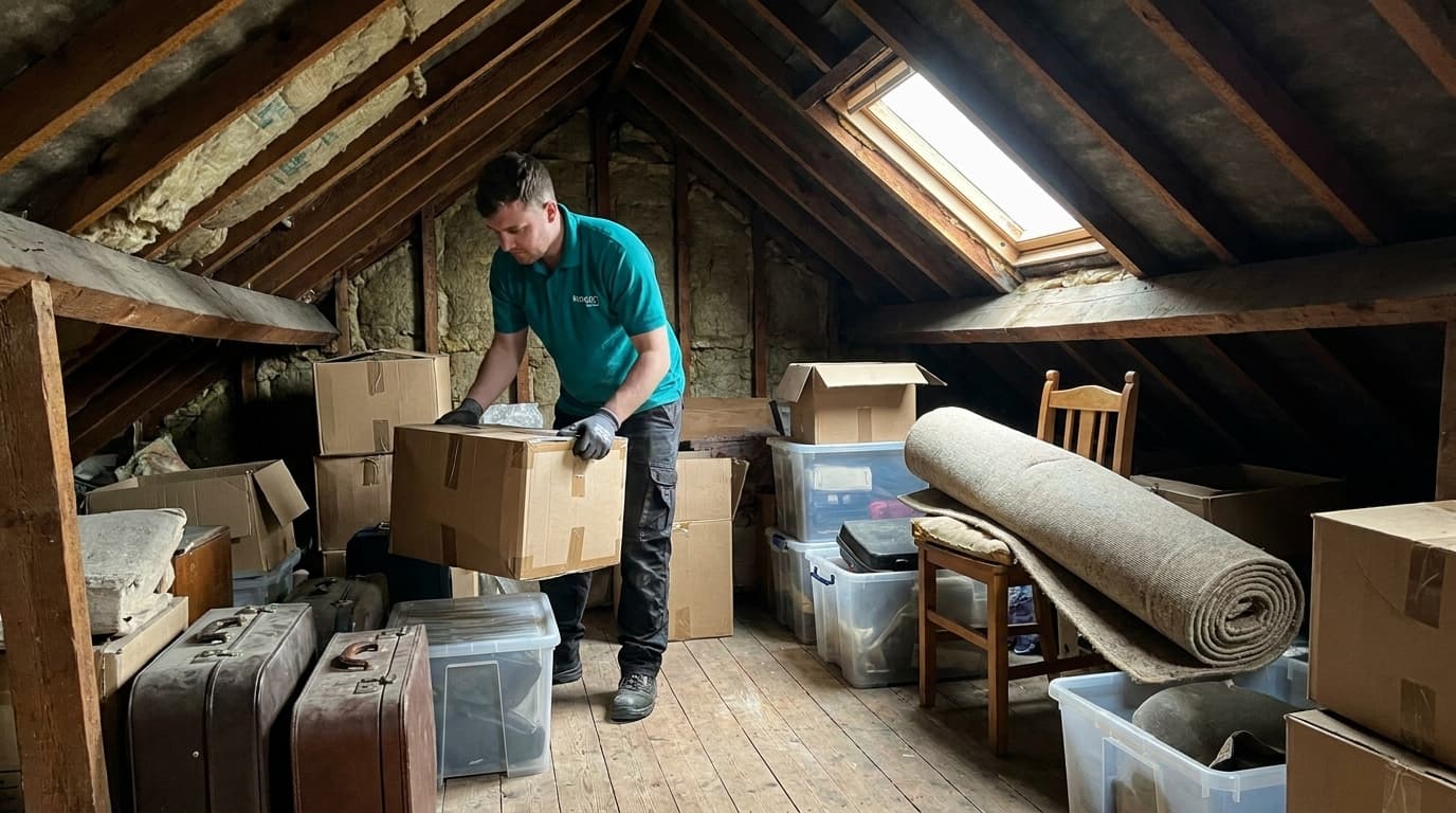 A house clearance under way in Kilburn