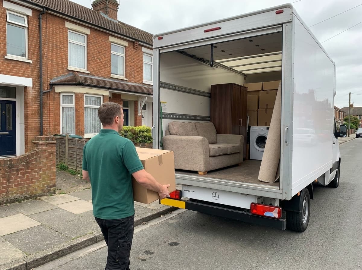 A house clearance under way in Stanmore