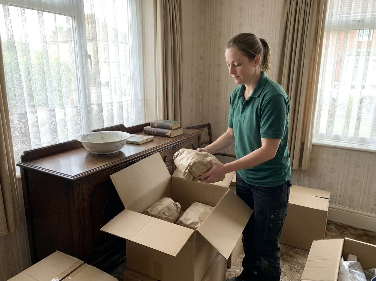 A house clearance under way in Acton
