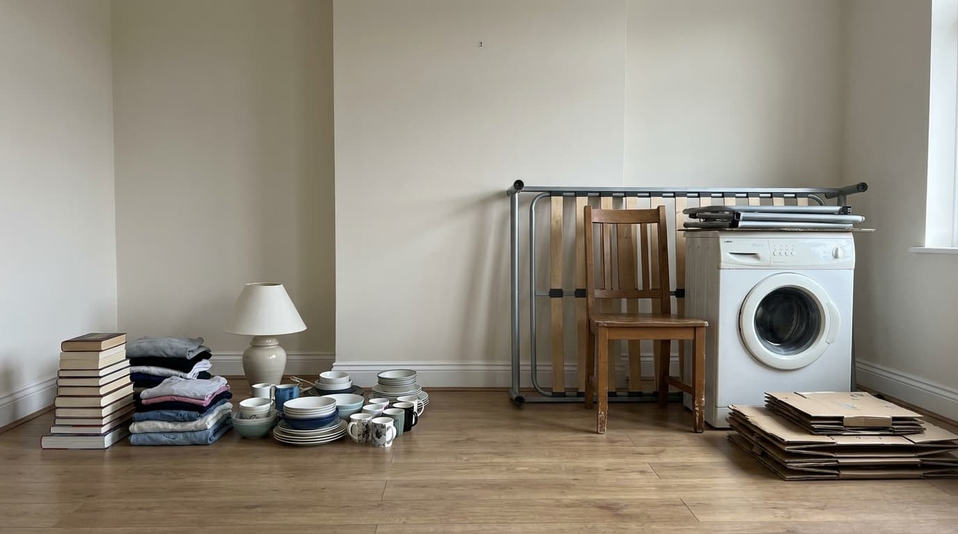 A house clearance under way in Mill Hill
